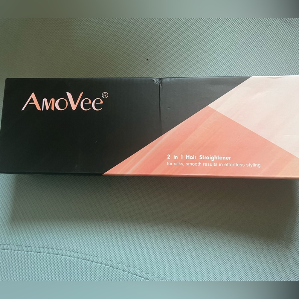 2-in-1 Hair Straightener and Curler - black